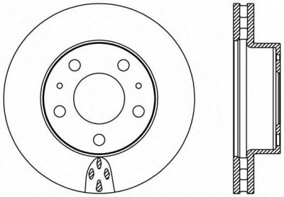 OPEN PARTS bda236620 -  Тормозной диск